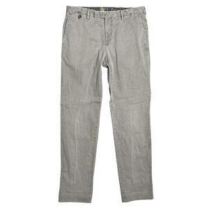 PT TORINO Slim Fit Stretch Flat Front Cotton Chino Pants in Taupe Sz 46 (US 32)